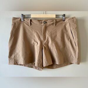 Patagonia Women's Quandry Tan Hiking Shorts -sz 12-activeware outdoors gorpcore